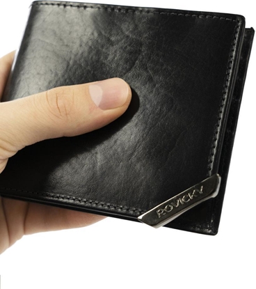 Изображение Rovicky Poziomy portfel mski ze srebrnym akcentem NoSize