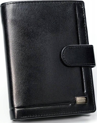 Attēls no Rovicky Skórzany portfel na karty z eleganckimi przeszyciami  Rovicky NoSize