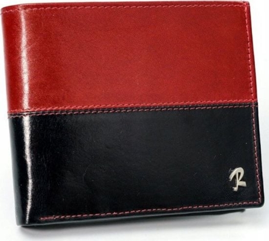 Picture of Rovicky Skórzany portfel pionowy dwukolorowy skadany Rovicky