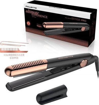 Picture of Rowenta Professional Hair Straightener | SF8230F0 | Ceramic heating system | Display LED indicators | Temperature (max) 200 °C | Black/Copper