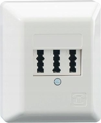 Attēls no Rutenbeck TAE 3x6 NFN AP reinweiß (Nur als Vielfaches von 10 bestellbar)