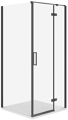 Attēls no SET C531 KABINA CITY PRAWA CZARNA 80X80X195+TAKO SLIM BIAY WIR