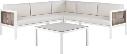 Attēls no Shumee Zestaw ogrodowy 4-osobowy biao-brzowy BORELLO