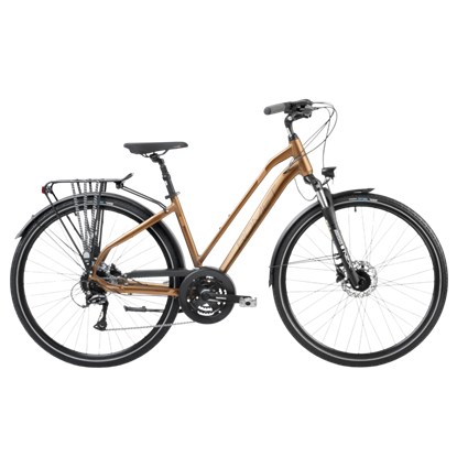 Изображение Sieviešu velosipēds ROMET Gazela 6, brūns-melns (L)