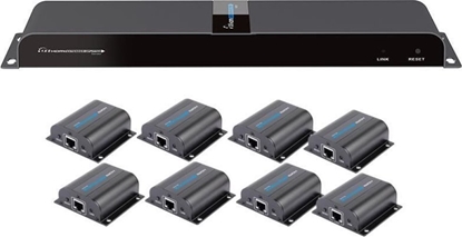 Attēls no System przekazu sygnau AV Techly Techly HDMI Extender/Splitter mit IR über RJ45 50m
