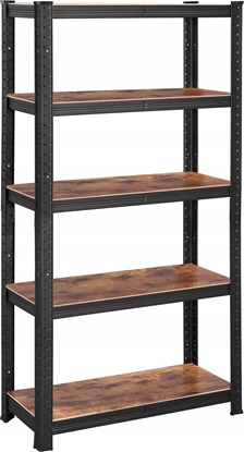 Attēls no Songmics Rega, 30 X 75 X 150 Cm, 650 Kg Nono (130 Kg Na Pók), Przemysowy, Regulowane Póki Do Przechowywania, Do Salonu, Kuchni, G