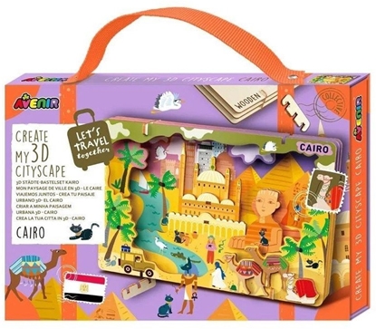 Picture of Stwórz pejza miejski Kair - puzzle drewniane 3D