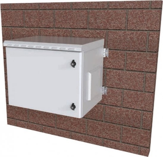 Picture of Szafa wiszca Techly 12U Rack 19, IP55, pene drzwi 600x450 szara