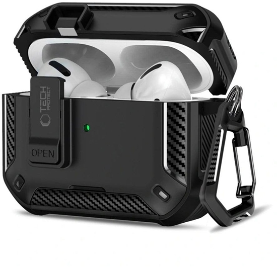 Picture of TECH-PROTECT CARBONOX MAGSAFE APPLE AIRPODS PRO 3 BLACK