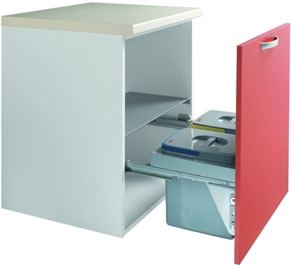 Attēls no Teka ECO 60 30 l 2 kosz. Stal galwanizowana Szary