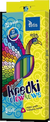Attēls no Tetis Kredki tetiski trójktne 12kol