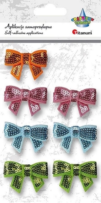 Picture of Titanum Kokardy 3D z cekinami 7szt