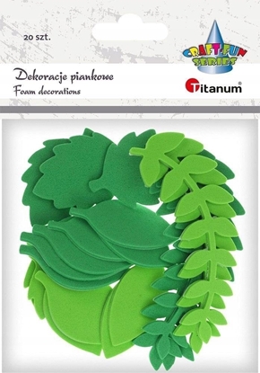 Изображение Titanum Naklejki piankowe li¶cie paproci 27x85mm 20szt