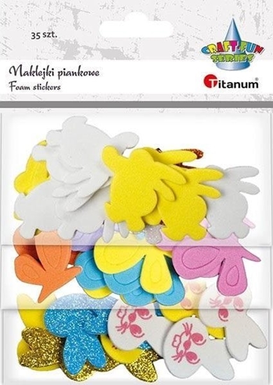 Picture of Titanum Naklejki piankowe mix 50szt