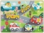 Изображение Tooky Toy Tooky Toy Drewniane Puzzle Pojazdy Samochody Samolot Statek Miasto Dopasuj Ksztaty
