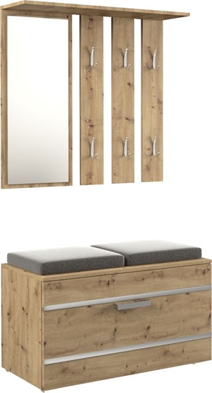 Изображение Topeshop GARDEROBA SZAFKA WIESZAK LUSTRO OPAL DB ARTISAN