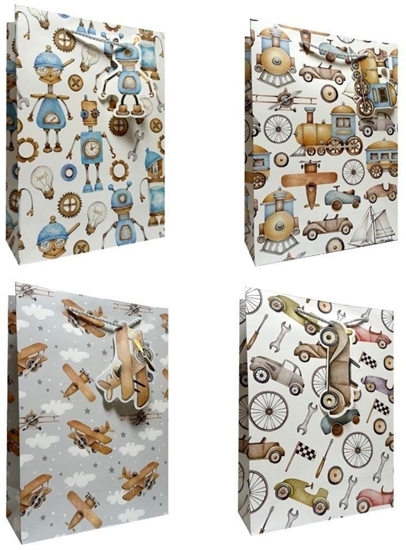 Picture of Torebka prezentowa dziecica L Retro mix