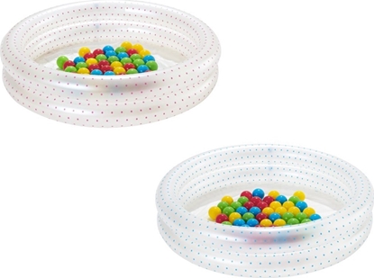 Изображение Triton Dmuchany Basenik 2w1 dla dzieci 2+ Niebieski BESTWAY 91x20cm Brodzik + Suchy basen + 50 pieczek