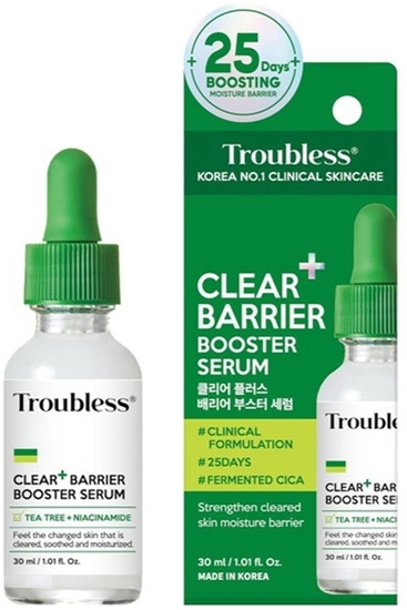 Изображение Troubless Clear barrier plus booster serum wzmacniajce barier ochronn serum do twarzy 30ml