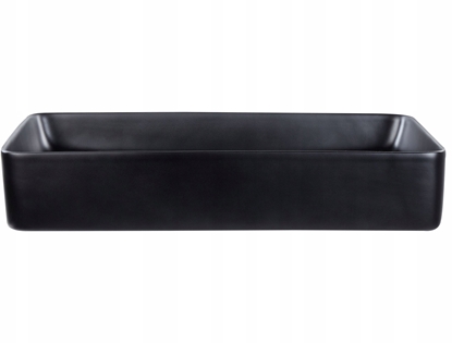 Picture of Umywalka Beliani Umywalka nablatowa 61 x 35 cm czarna ULUA