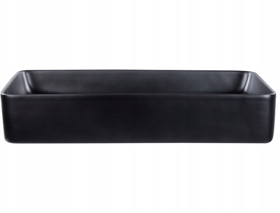 Picture of Umywalka Beliani Umywalka nablatowa 61 x 35 cm czarna ULUA