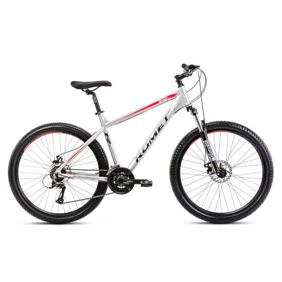Изображение Velosipēds ROMET Rambler R7.1, 27.5" sudrabaini sarkans (L)