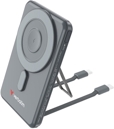 Picture of Verbatim Charge´n´Go 2C 5000mAh magn. PB grau inkl.2 Kabel 32251