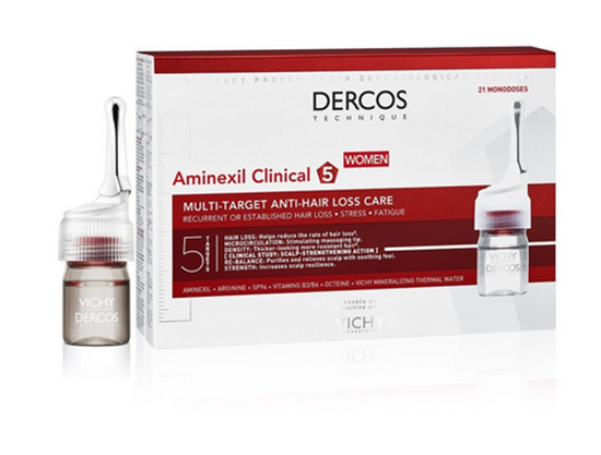 Изображение Vichy Dercos Aminexil Clinical 5 Anti-Hair Loss Ampoules 21×6 ml