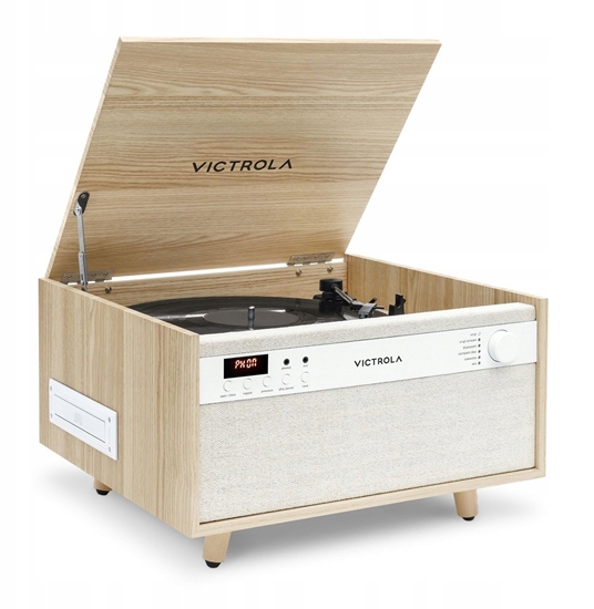 Picture of Victrola Century 6-in-1 music center, natural