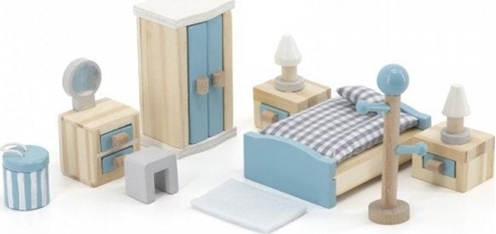 Picture of Viga Toys VIGA PolarB Zestaw Mebelków do Domku dla Lalek Sypialnia