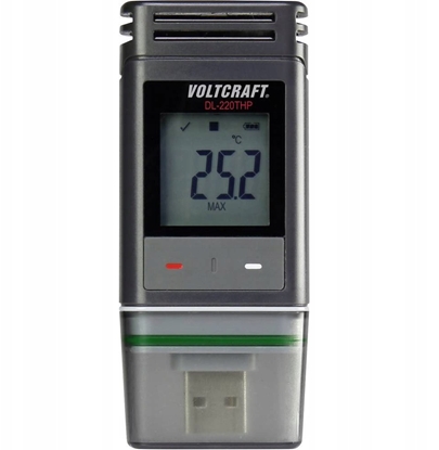 Picture of VOLTCRAFT DL-220THP Temperatur-datalogger, Fugtigheds-datalogger, Lufttryk-datalogger Mål Temperatur, Luftfugtighed, Lufttryk -30 til +60 °C 0 til 100 % r. 300