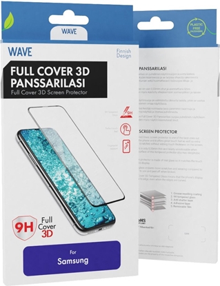 Attēls no Wave Full Cover 3D -panssarilasi, Samsung Galaxy S10+, musta