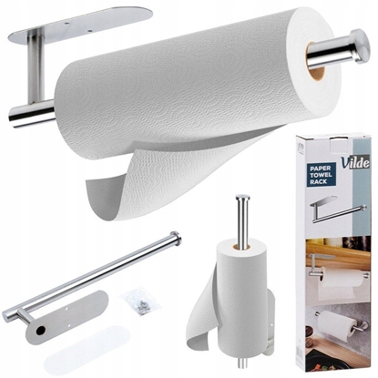 Attēls no Wieszak na rcznik papierowy stalowy srebrny