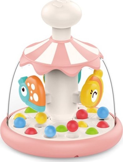 Picture of Woopie Woopie Kolorowe Zwierztka Róowy Bczek z Kulkami Karuzela