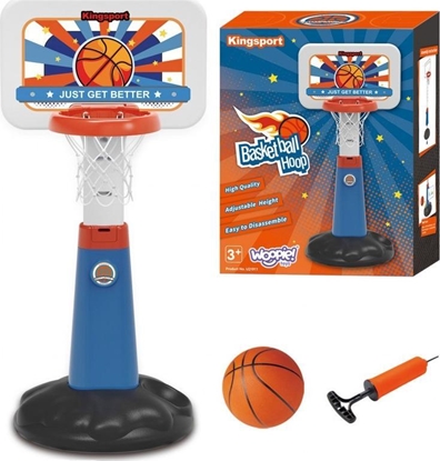 Изображение Woopie WOOPIE Zestaw Koszykówka Regulacja 99 - 125 cm + Pika + Pompka