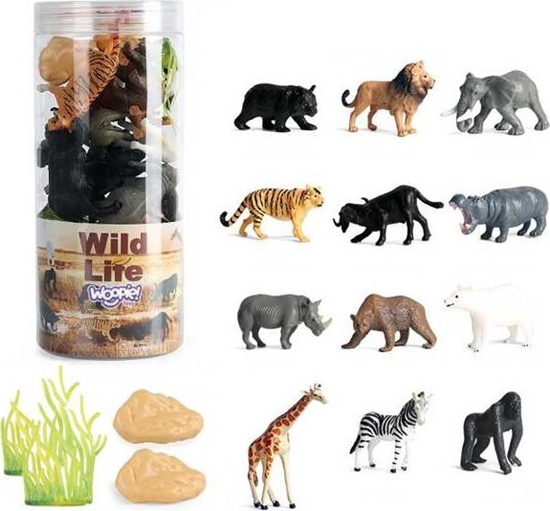 Picture of Woopie Zestaw Figurki Dzikie Zwierzta 16 Szt. - Wersja 2