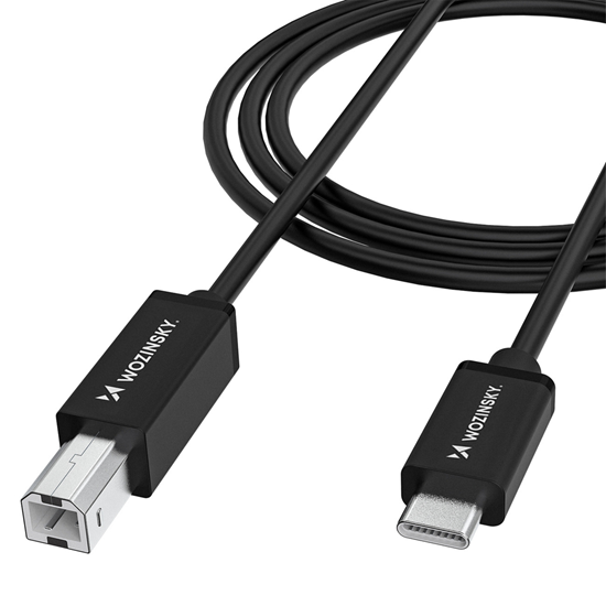 Picture of Wozinsky WKDDY2S USB-B - USB-C Cable 2m - Black