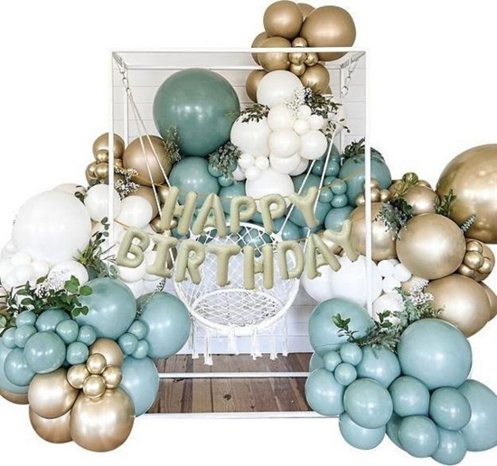 Picture of Zestaw balonów Happy Birthday girlanda 124el