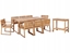 Attēls no Zestaw ogrodowy z wózkiem dla 8 osób SASSARI II Certyfikowane drewno akacjowe Jasnobrzowy