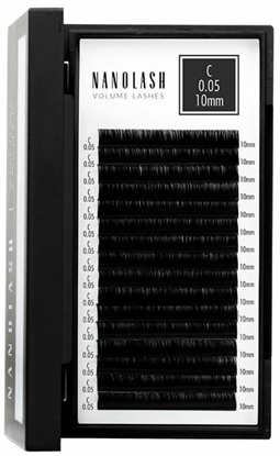 Attēls no Zestaw sztuczne rzsy Nanolash VOLUME LASHES Doczepy 10 mm