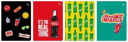 Picture of Zeszyt A5/32K trzylinia Mat+UV Coca Cola (10szt)