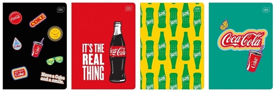 Picture of Zeszyt A5/32K trzylinia Mat+UV Coca Cola (10szt)