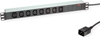 Picture of 19" PDU 8x IEC C13, 3600W, alumīnija korpuss, C20 2.0m, Roline