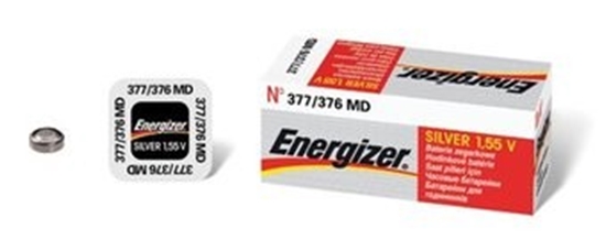Изображение 377/376 baterijas 1.55V Energizer sudraba-oksīda SR626 iepakojumā 1 gb.
