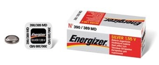 Picture of 389/390 baterijas 1.55V Energizer sudraba-oksīda SR54/SR1130W iepakojumā 1 gb.