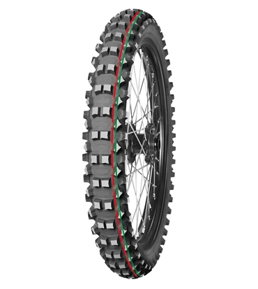 Attēls no 60/100-14 MITAS TERRA FORCE-MX MH 29M TT Red&Green Med-Hard