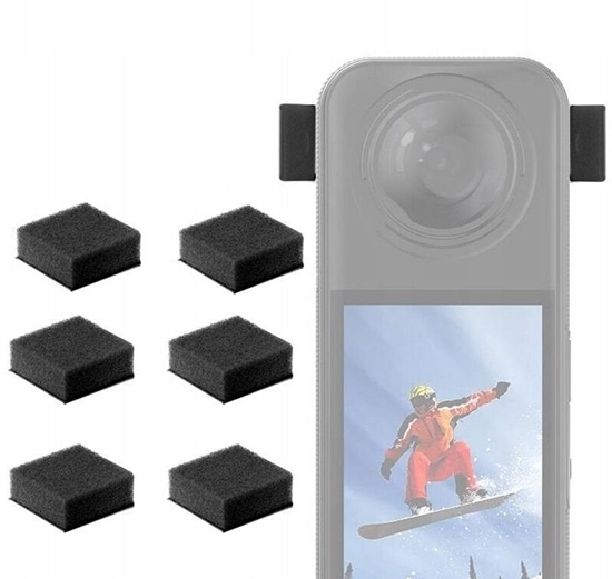Picture of 6x Osona Pianka Gbka Przeciwwietrzna Wiatroap Do Insta360 X5 / X 5 / X4 / X3 / Pu775b