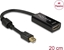 Attēls no Adapteris miniDP ports 1.2 M > HDMI F 4K, melns, Delock