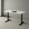 Picture of Adjustable Height Table Up Up Thor Black, Table top L White