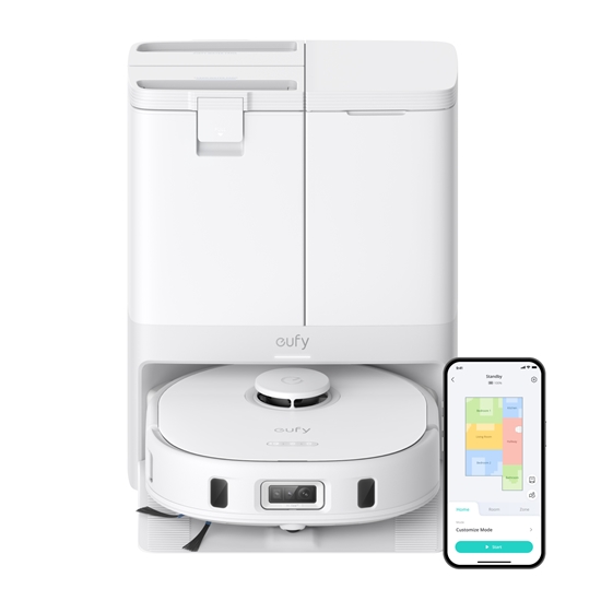 Изображение Anker Eufy | Robot Vacuum Cleaner | X10 Pro Omni | Wet&Dry | 5200 mAh | Dust capacity 2.5 L | 8000 Pa | White